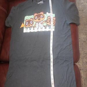 Gray Kids Shirt with Cartoon Print